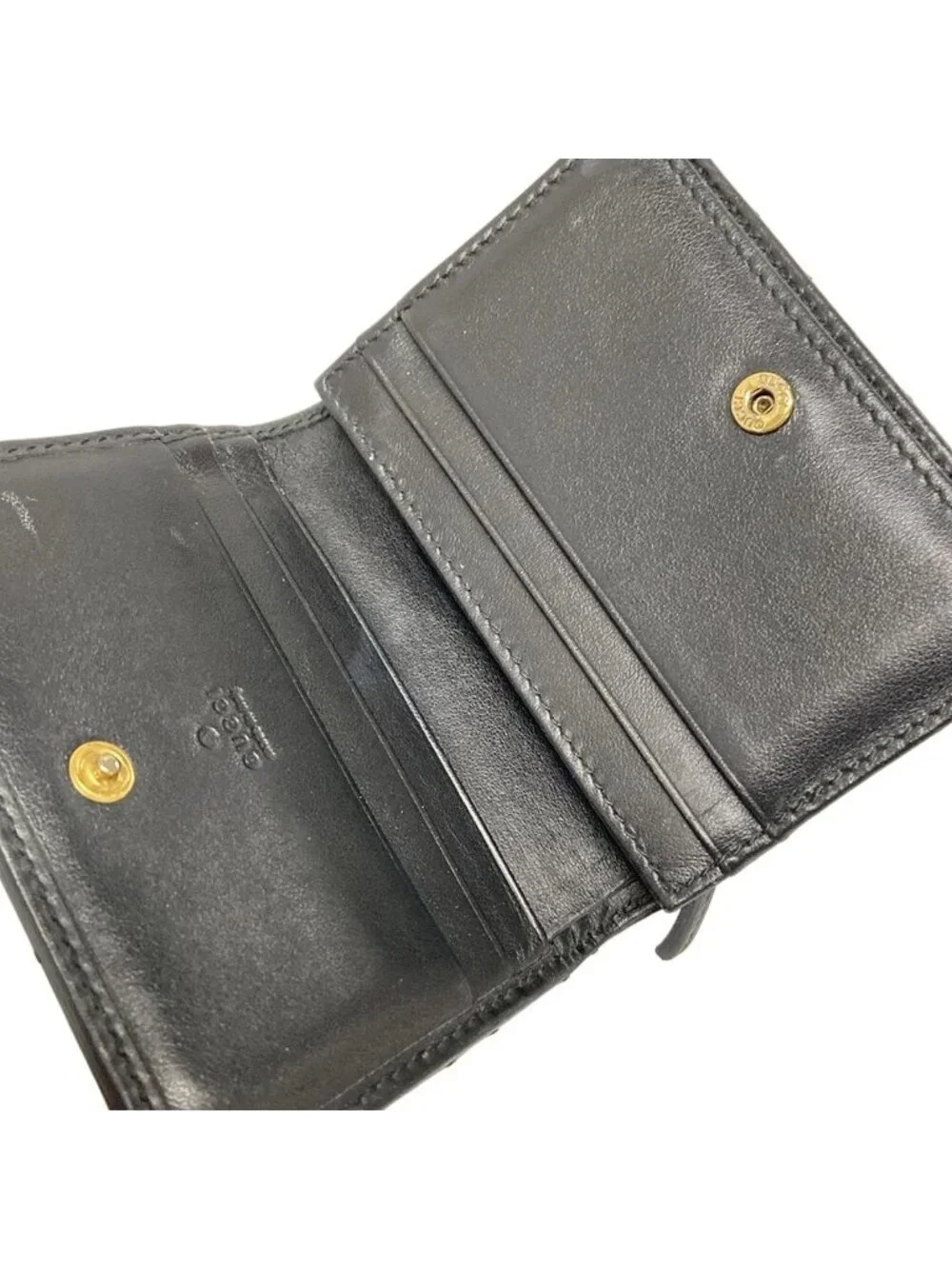 ★SOLD★ Gucci Coin Case GG Marmont Black Leather - Picture 3 of 13